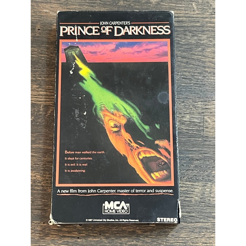Prince of Darkness VHS John Carpenter 1988 MCA Home Video Horror Movie Vintage